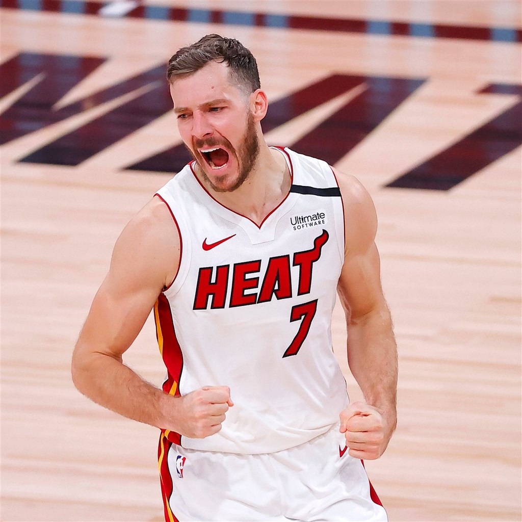 NBA美國職籃總冠軍賽1日登場,邁阿密熱火先發控衛德拉吉奇(圖)第2節左腳受傷提前退場。(圖取自twitter.com/Goran_Dragic)