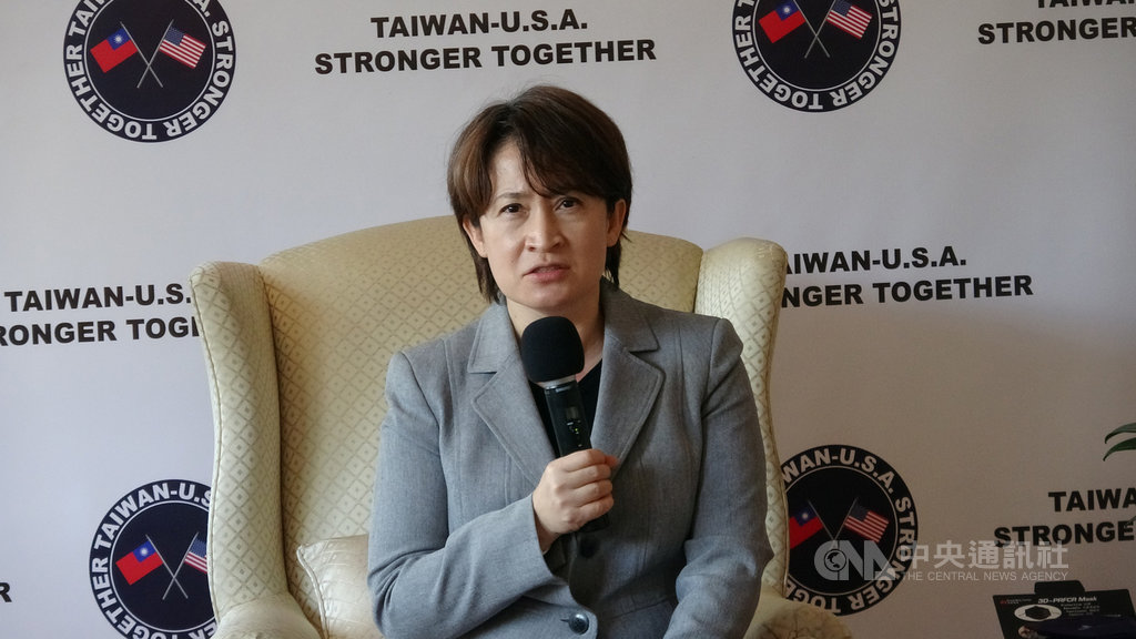 總統蔡英文宣布將放寬美牛美豬進口限制已1個多月，但美國貿易代表署尚未就台美能否展開貿易談判做出回應。對此，駐美代表蕭美琴表示，持續與美方溝通。中央社記者江今葉華盛頓攝　109年10月3日