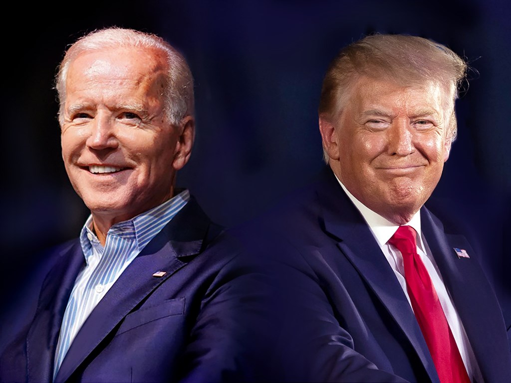 On the first day of the US elections, Democratic candidate Biden (left) led the electoral votes for US President Trump, who is seeking reelection, but the Trump camp has already declared that he wants to challenge the counting results of several undecided states.  (Central News Agency drawing; left image taken from facebook.com/joebiden, right image is in the public domain)