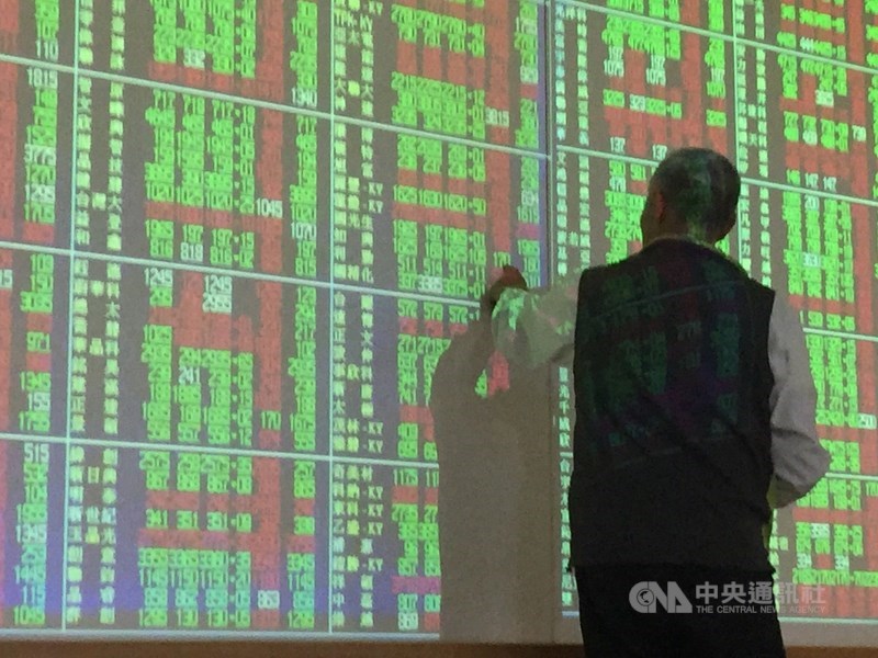 美國紓困法案暫喊停,美股三大指數全數收低,台股7日未受影響,加權指數開低收小紅,終場收在12746.37點,上漲42.14點,力守月線、季線。(中央社檔案照片)