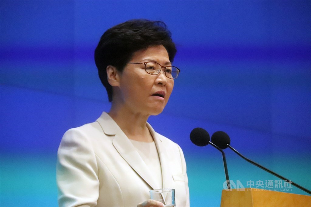歐洲議會21日關注香港情勢,除呼籲當局釋放因政治因素被捕的抗議者,並籲歐盟成員國考慮制裁香港特首林鄭月娥。(中央社檔案照片)