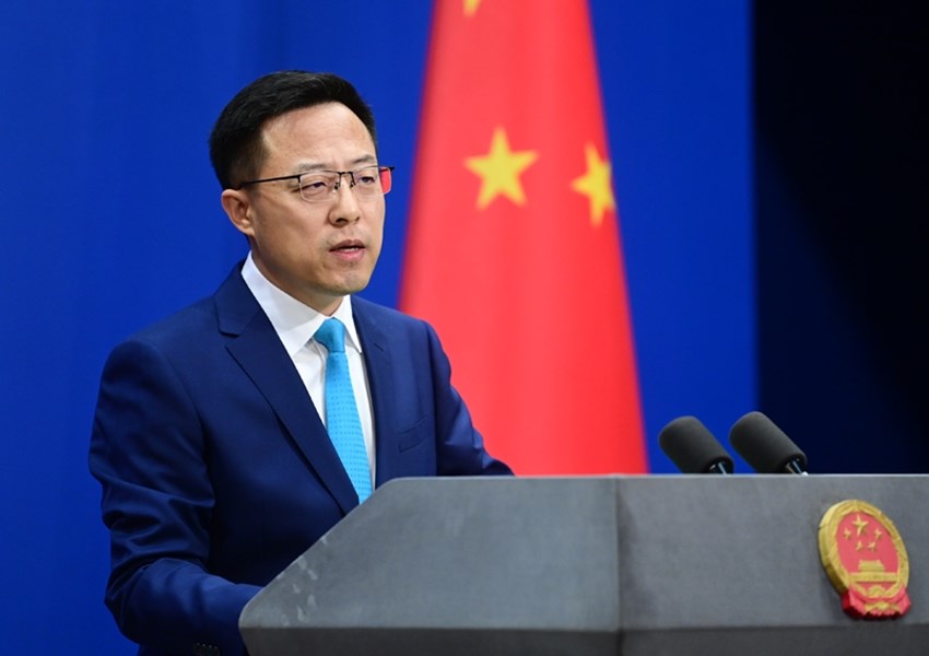 中國使館人員8日大鬧我國駐斐濟代表處舉辦的國慶酒會,中國外交部發言人趙立堅19日聲稱,台灣在斐濟沒有「外交官」。(圖取自twitter.com/MFA_China)