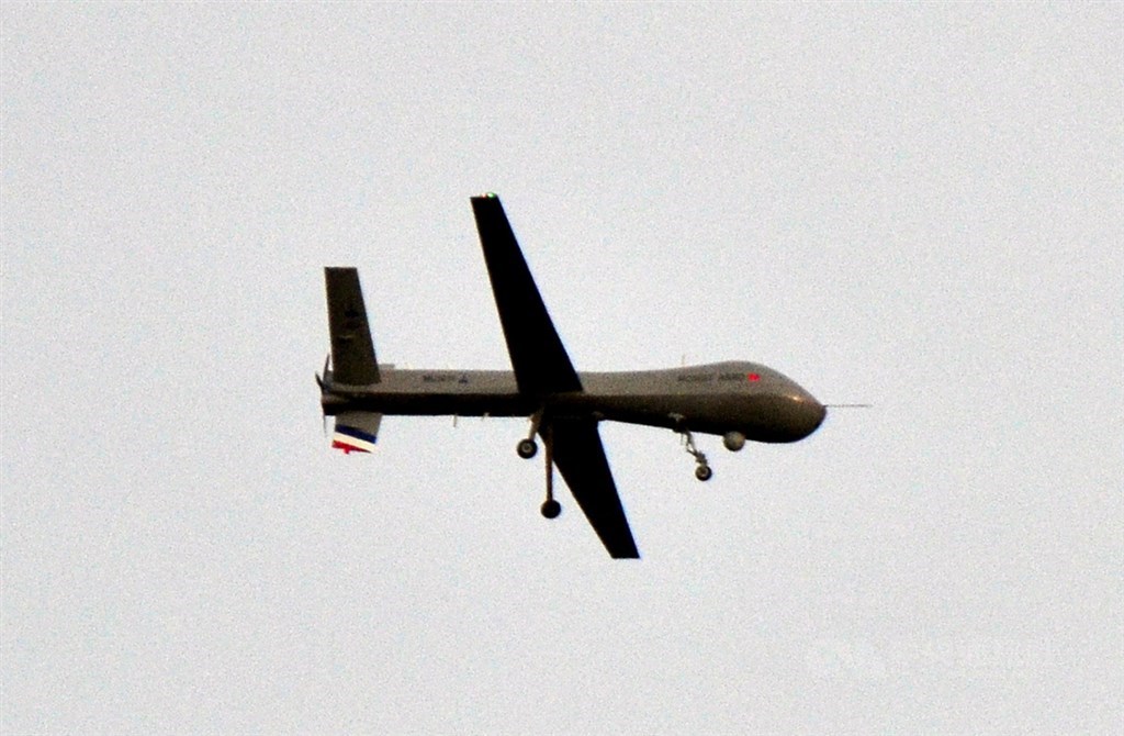 中科院這波密集火砲和飛彈射擊,將配合無人機從太麻里起飛偵查。圖為中科院研發的騰雲無人機。(中央社檔案照片)