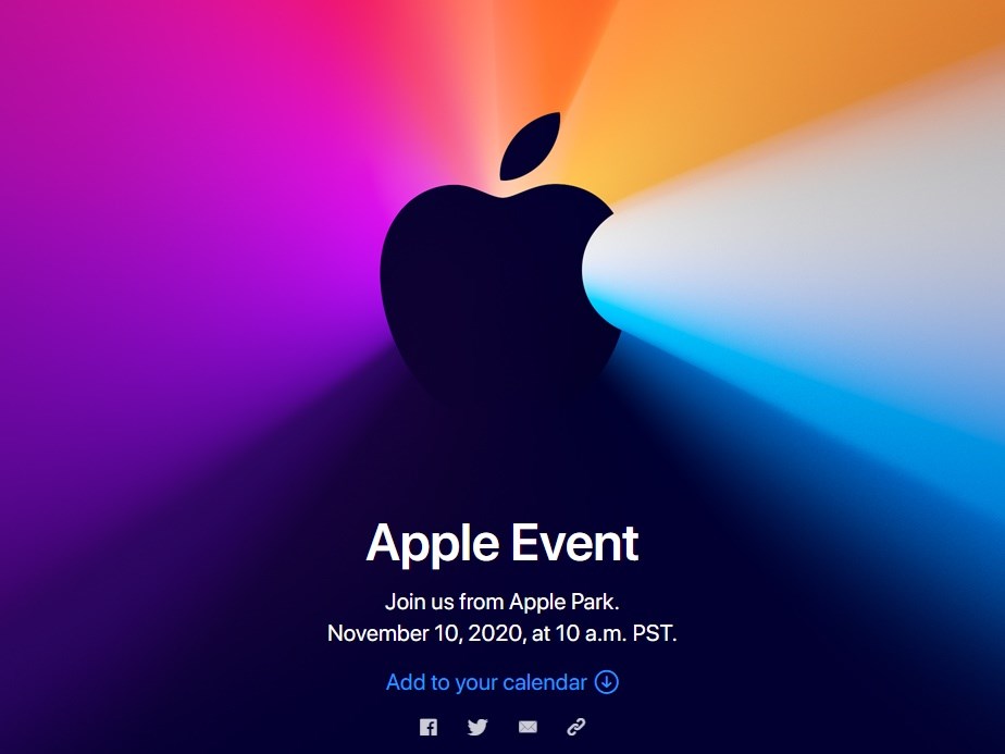 Apple將於台北時間11月11日凌晨2時舉辦線上特別活動。(圖取自蘋果公司網頁apple.com)