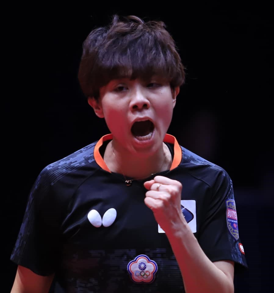 台灣桌球一姐鄭怡靜在2020年ITTF年終賽順利晉級女單8強。(圖取自facebook.com/ITTFWorld)