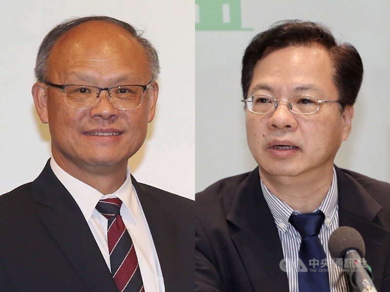 亞太經濟合作會部長級年會將在16日以視訊會議舉行,台灣由行政院經貿談判辦公室總談判代表鄧振中(左)及國發會主委龔明鑫(右)代表參與。(中央社檔案照片)