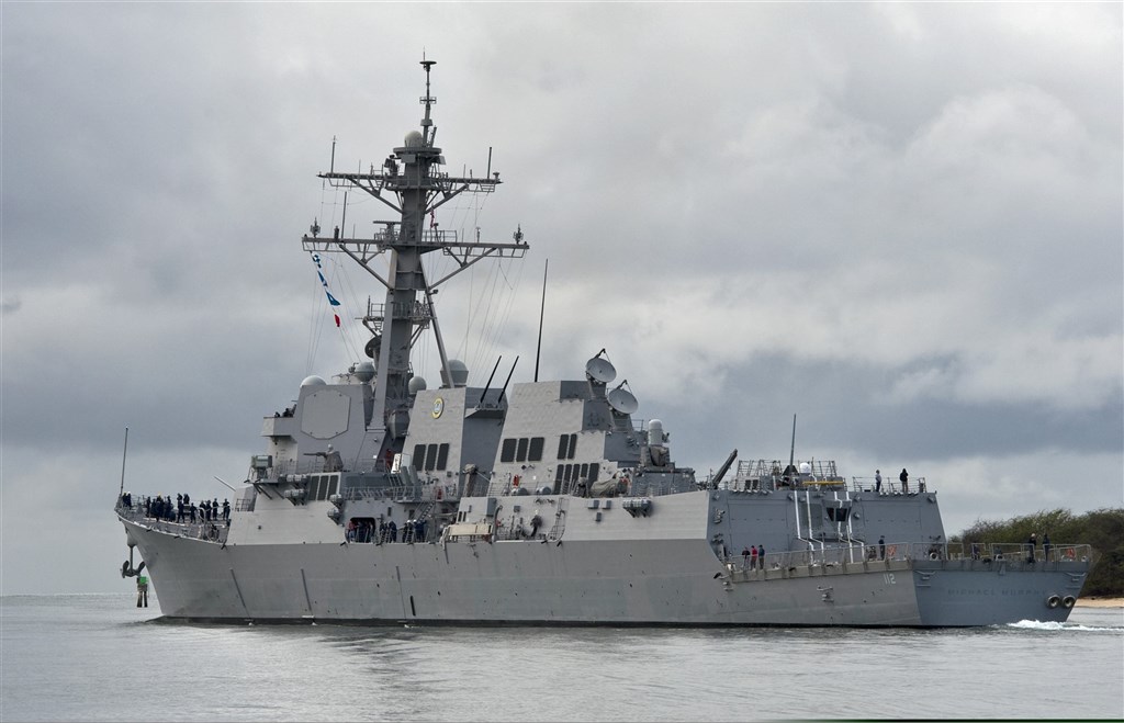 CNN報導,導向飛彈驅逐艦「麥可墨菲號」(圖)發生大規模群聚感染武漢肺炎,300多人中高達近1/4染疫。(圖取自維基共享資源,版權屬公有領域)
