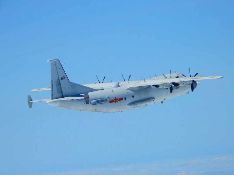 空軍21日發布共機動態,共軍1架運8技術偵察機、1架運8反潛機侵犯台灣西南防空識別區(ADIZ)。圖為運8技術偵察機同型機。(圖取自國防部網頁mnd.gov.tw)