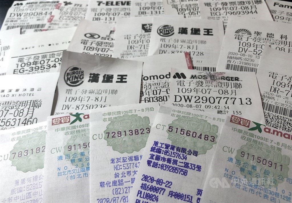 2019年多元發票兌獎新制上路,揮別郵局兌獎管道,取而代之,據點多達近6900家的7-11,及門市約3800多家的全家便利商店,成最受歡迎領獎據點。(中央社檔案照片)