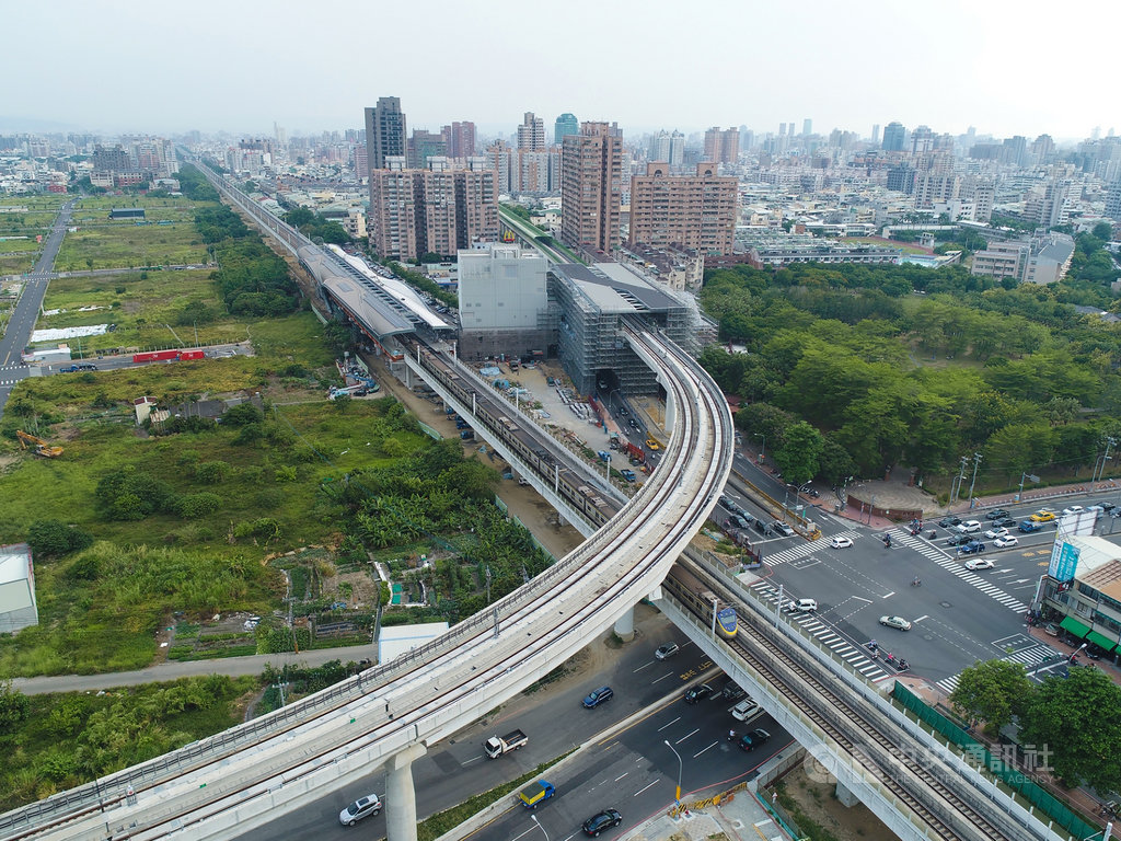台中捷運綠線列車因連結器軸心斷裂而暫停試營運,外界質疑路線有多處大彎道,讓連結器軸心無法承受,台中市交通局指出,檢測報告中,並未將路線彎道列為連結器斷裂的潛在原因。(台中市政府提供)中央社記者蘇木春傳真 109年12月14日