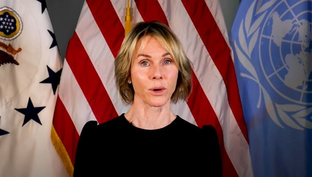 美國在台協會8日說，美國駐聯合國大使克拉夫特13至15日訪台，14日將發表演說，闡述台灣對國際社會的傑出貢獻。（圖取自US Mission to the United Nations [Press] YouTube頻道網頁youtube.com）