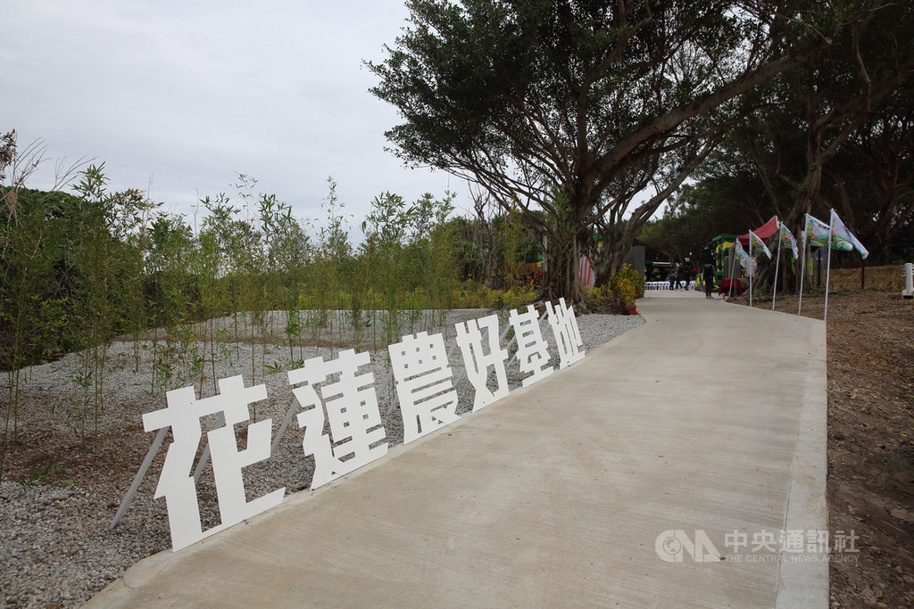 花蓮縣七星潭附近的四八高地區域經縣府規劃為開放公共空間,包括戰備坑道、曼波園區及今年元旦正式營運「花蓮農好基地」等,成為民眾新拍照打卡景點。中央社記者李先鳳攝 110年1月13日