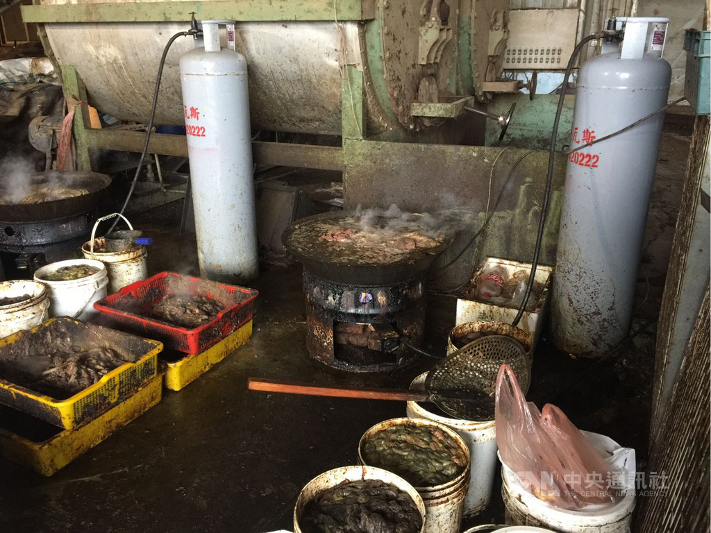 彰化芳苑鄉一間肥料工廠在廠區露天堆置廚餘,又將廢水經由雨水道排放到廠外,由於陳姓業者今年又再犯,環保局除將要求業者停工,也研擬祭出最高600萬元罰鍰。(彰化縣環保局提供)中央社記者吳哲豪傳真 110年1月20日