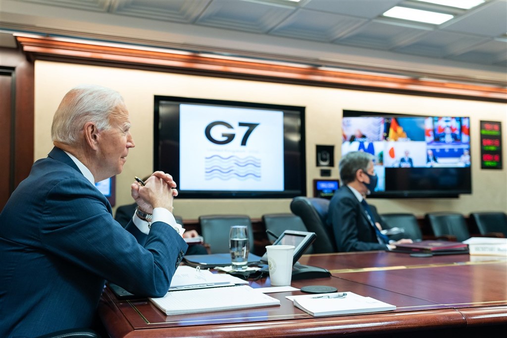 G7領袖19日舉行高峰會,同意就2019冠狀病毒疾病疫情加強合作。(圖取自facebook.com/POTUS)