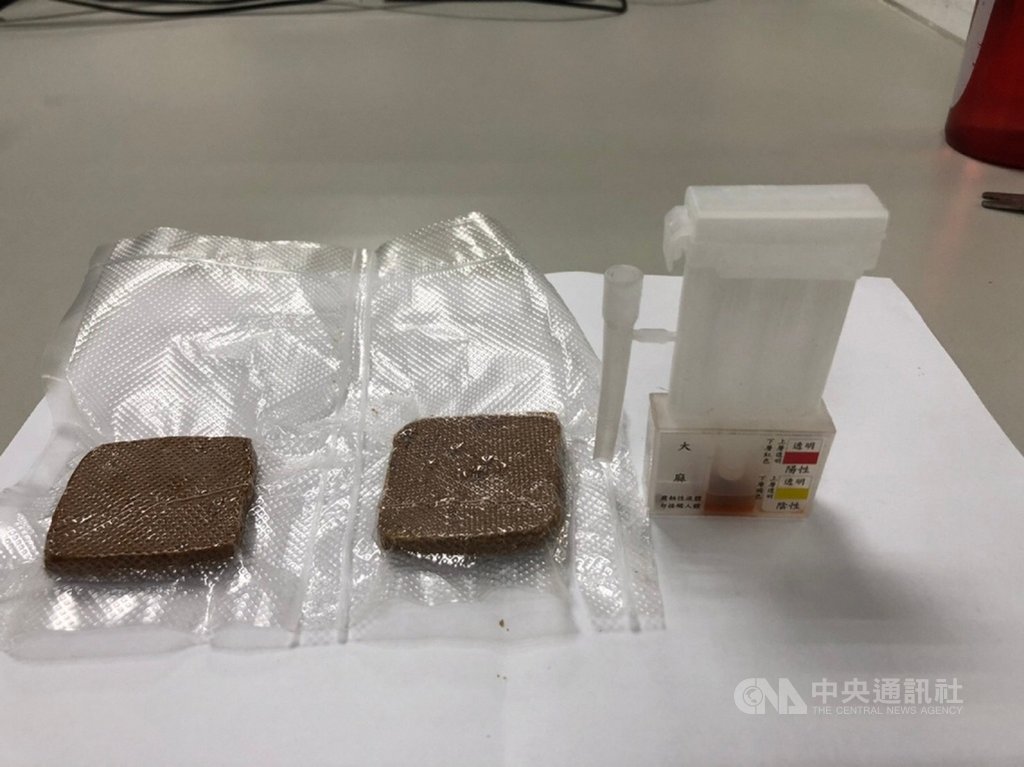 新莊警方日前破獲毒品交易案,逮捕宋姓及翁姓男子到案,並查扣大麻餅乾毒,訊後將兩嫌送辦。由於宋男是現役軍人,警方擴大偵辦。(翻攝照片)中央社記者王鴻國傳真 110年2月22日