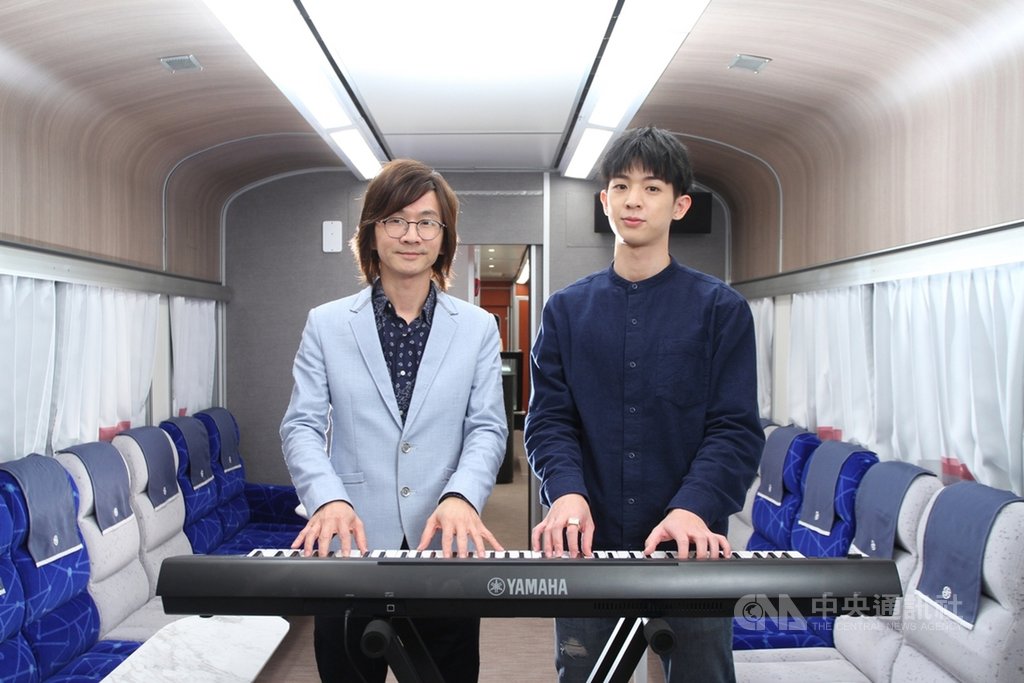 台鐵打造鳴日號音樂列車,邀請知名音樂人林隆璇(左)與人氣歌手林亭翰(右)攜手開唱,預計4月出發第一個車次。(雄獅旅遊提供)中央社記者余曉涵傳真 110年2月23日