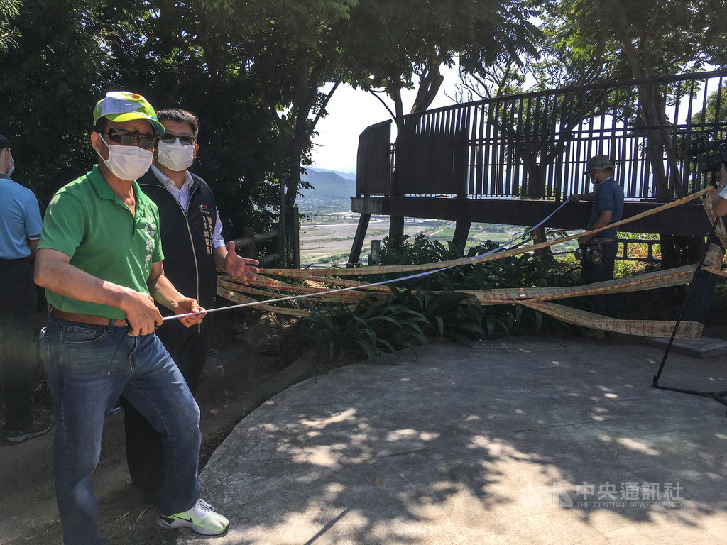 大甲鐵砧山觀景台豪雨後基座裸露民代爭取整治 地方 中央社cna