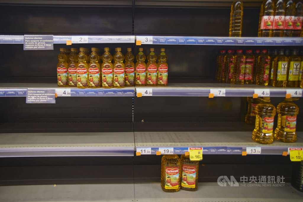 俄烏戰爭引發葵花油危機西班牙業者庫存告急民眾搶購 國際 中央社cna
