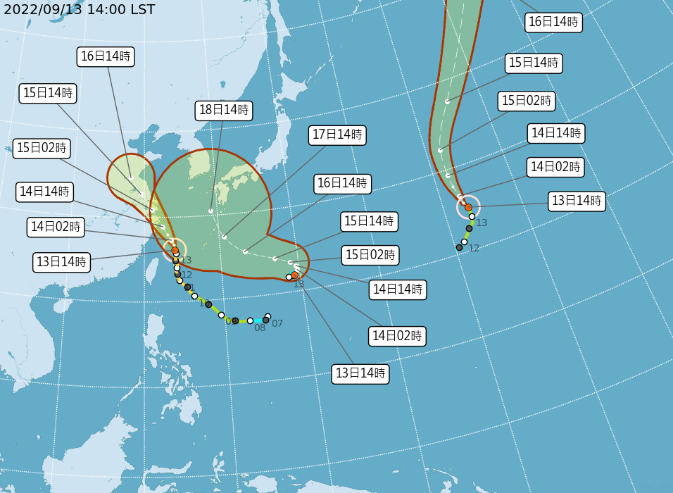 日本氣象廳估熱帶低壓將成颱16日恐接近沖繩| 國際| 中央社CNA