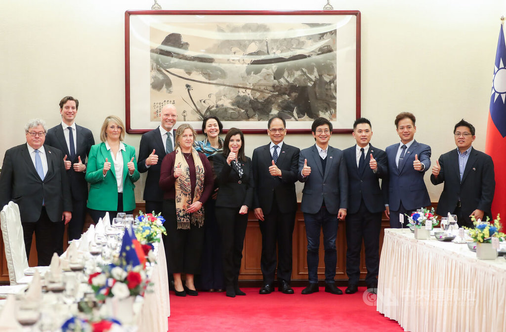 游錫堃接見歐洲議會國貿委員會訪團 感謝支持台灣 | 政治 | 中央社 C