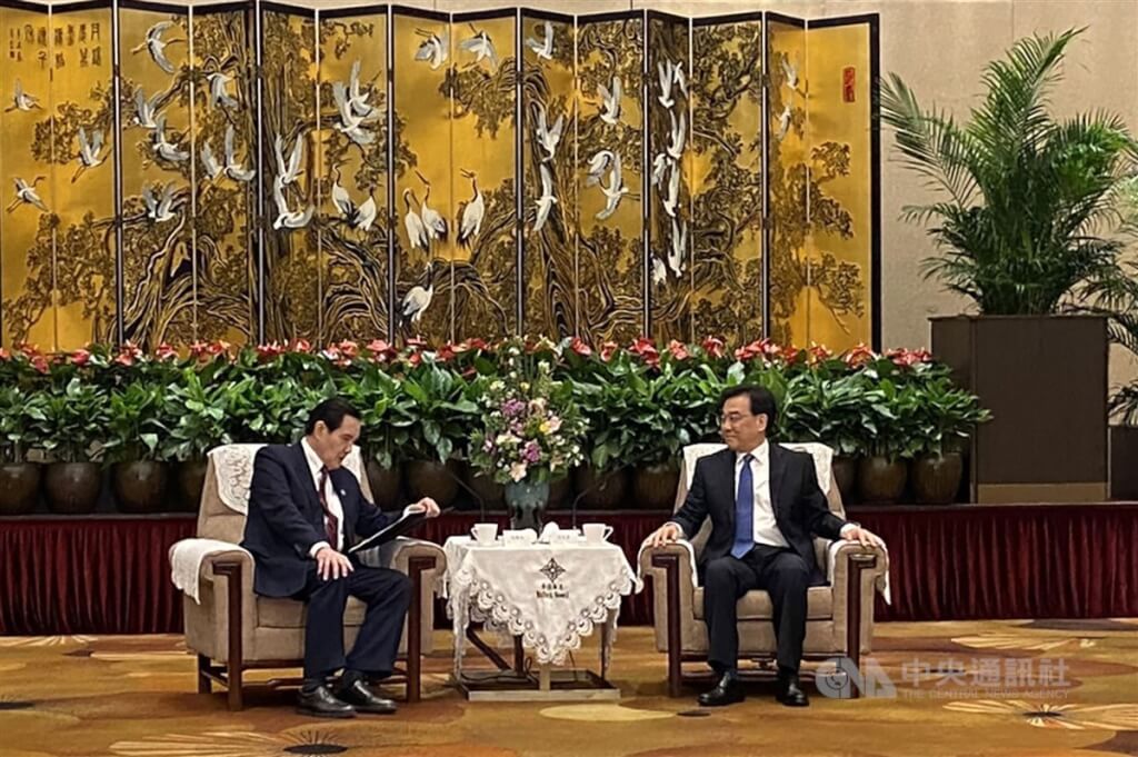 馬英九會江蘇書記：在台灣總統任內推動兩岸交流| 兩岸| 中央社CNA