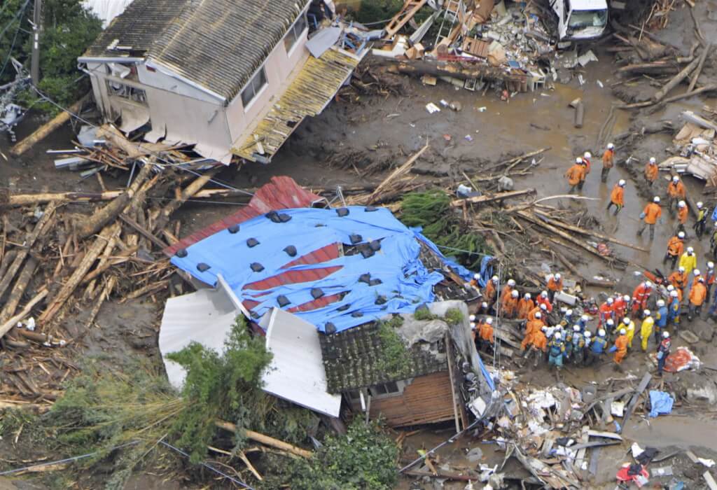 日本九州豪雨土石崩塌數十萬人撤離 已釀5死3失聯 影 國際 中央社 Cna 3943