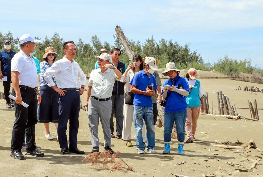 布袋好美里固沙養灘25公頃翁章梁：打造沿海新景點| 地方| 中央社CNA