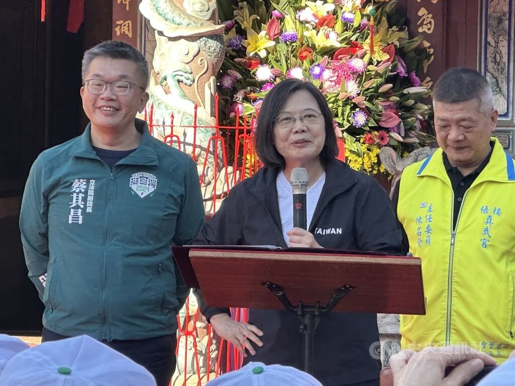 蔡總統：支持蔡英文路線 「英德美」讓台灣更好 | 政治 | 中央社 CN