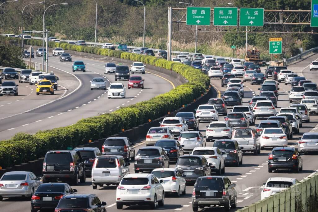 圖為國道3號三鶯至大溪南向路段。（圖／中央社）