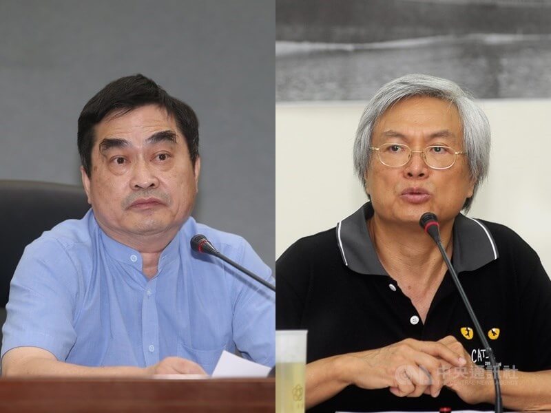 前台北市副市長鄧家基（左）、前國民黨立委邱文彥（右）名列考委被提名人名單。（圖／中央社）