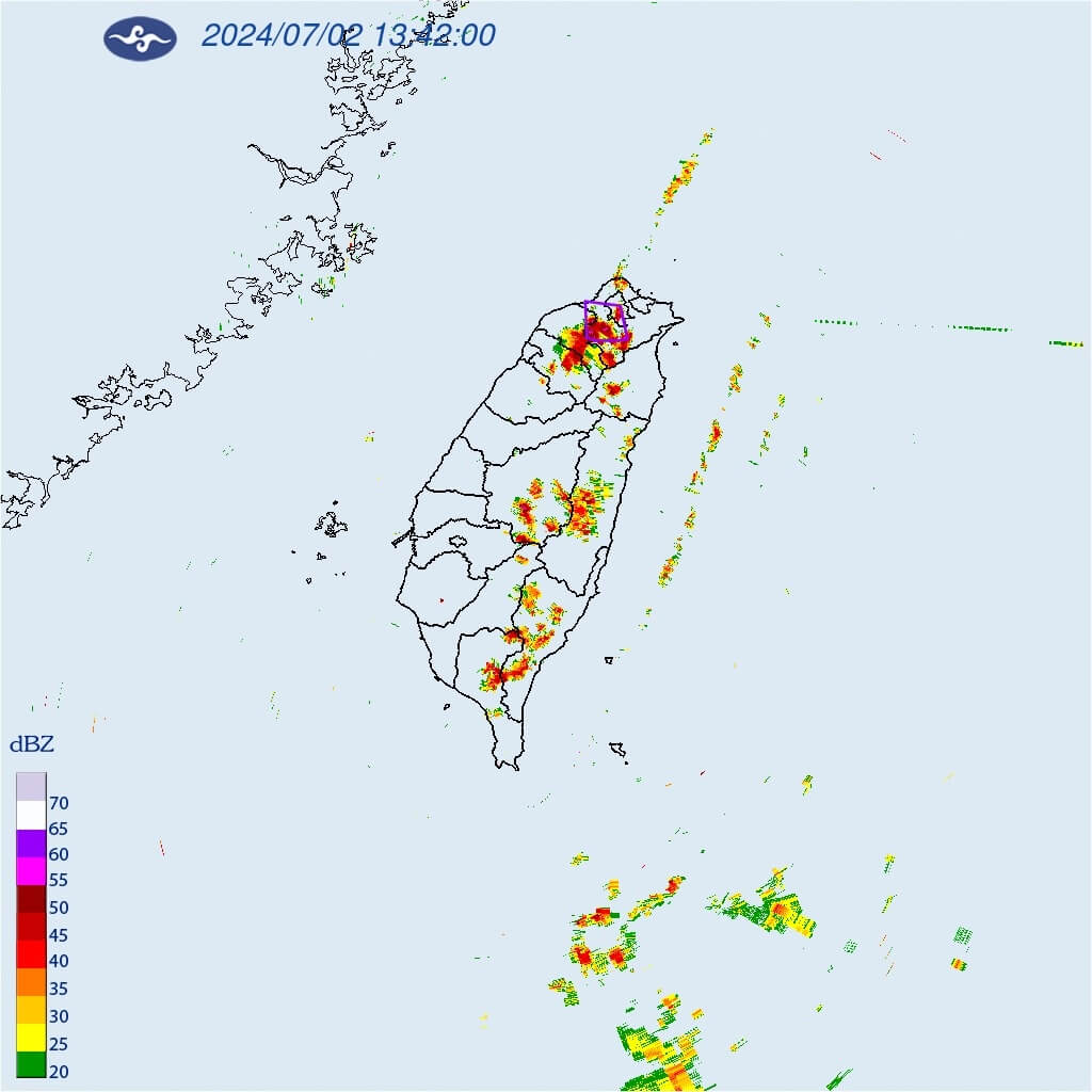 氣象署2日下午針對桃園市、新北市、台北市發布大雷雨即時訊息。（圖／取自中央氣象署網頁cwa.gov.tw）
