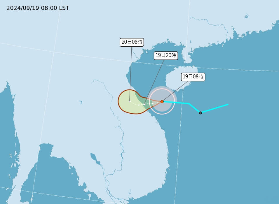 颱風蘇力生成 朝越南移動對台無直接影響