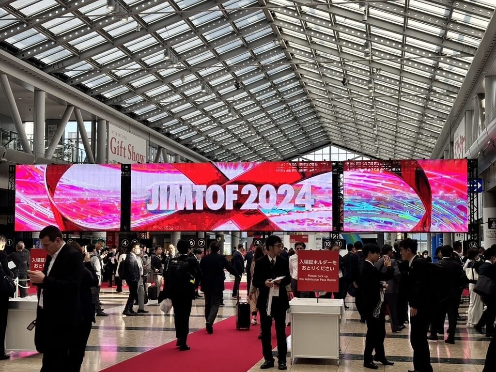 日本國際工具機展覽會（JIMTOF 2024）5日起至10日在東京國際展示場（Tokyo Big Sight）舉行，展會規模創下歷史新高。（台灣工具機公會提供）中央社記者鍾榮峰傳真  113年11月5日