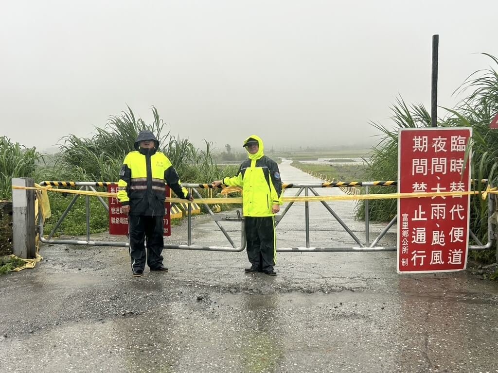 花蓮大雨秀姑巒溪水位漲 富里鄉3便道暫無法通行