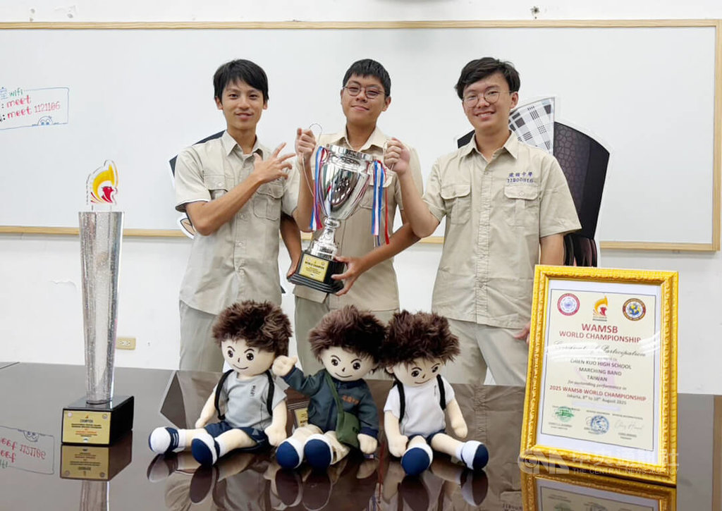奪世界冠軍　建中樂旗隊成員勉學弟學海賊王冒險