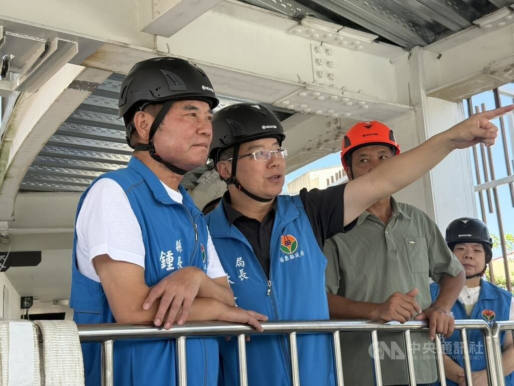 鍾東錦視察明德水庫水岸遊憩亮點計畫進度