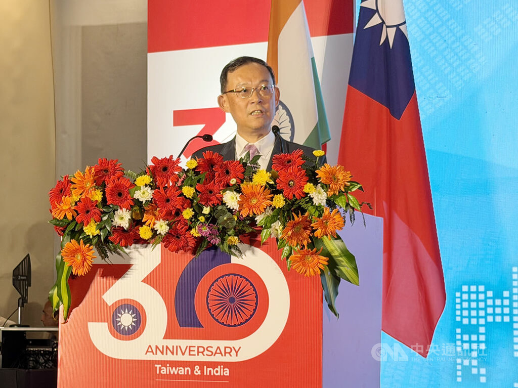 德里國慶酒會　駐印度代表盼兩國關係持續成長