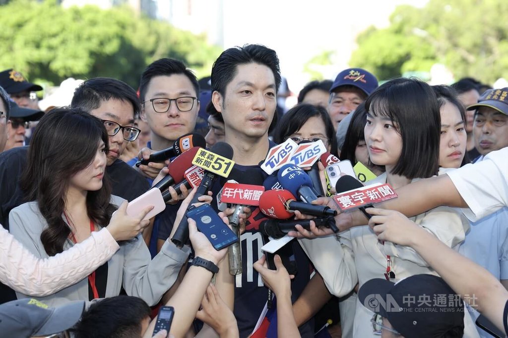台北市國慶升旗暨慶祝活動　蔣萬安受訪