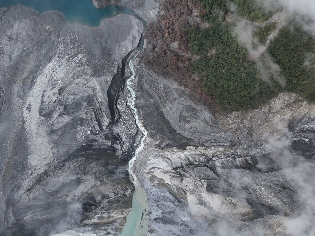 馬太鞍溪小型堰塞湖形成（2）