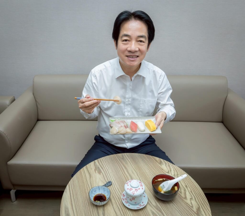 賴總統享用日本水產品  日網友大讚：這才是真友好