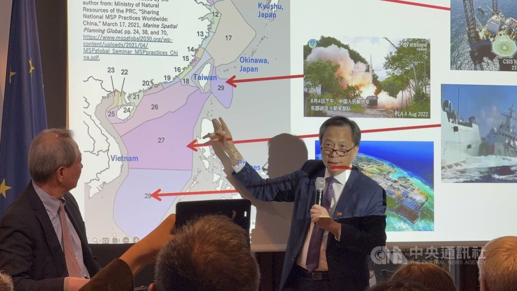 駐德代表谷瑞生在柏林台灣會議