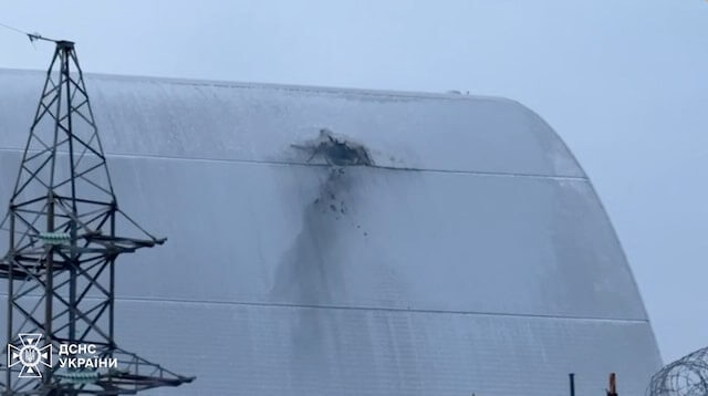 車諾比核電廠防護罩遭無人機損壞 失去主要安全功能
