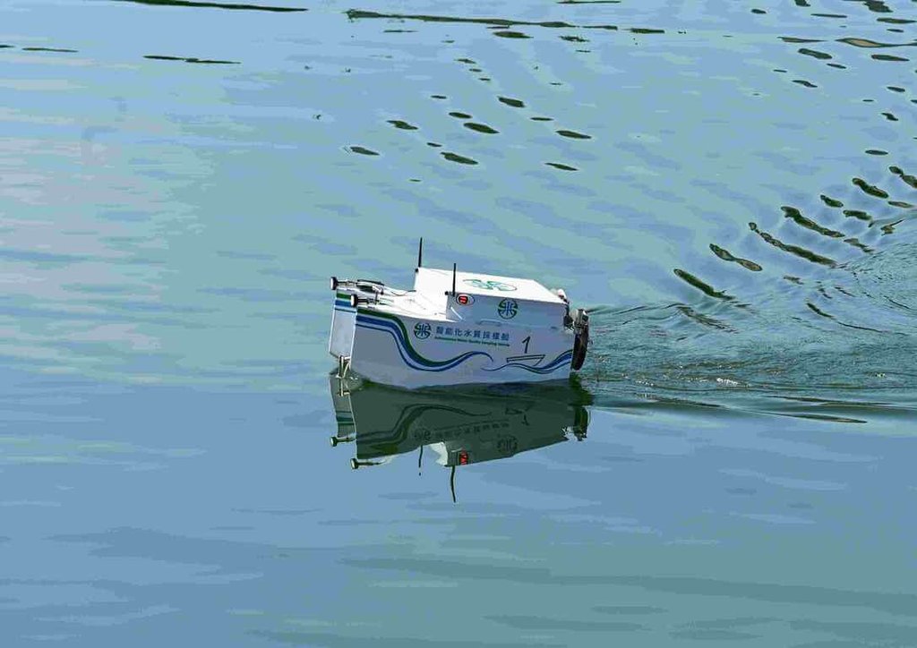 台水智能遙控船進駐鳥嘴潭人工湖　提升水質監測