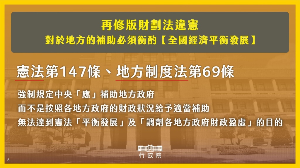 創憲政首例!卓榮泰宣布「不副署財劃法」_img_4