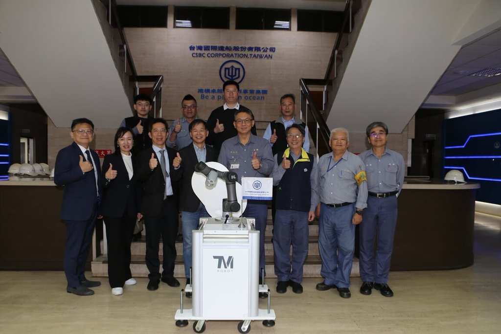 台船攜達明機器人 力推造船智慧製造