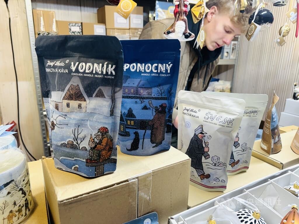 捷克已故藝術家拉達作品出現在耶誕禮品包裝