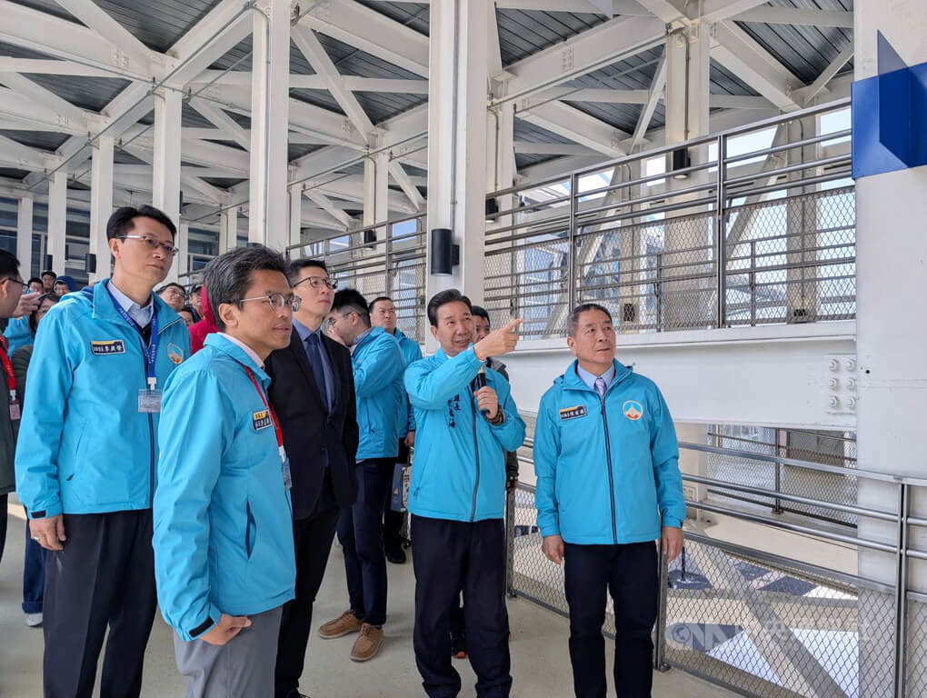 金門港旅運中心試營運　陳福海視察