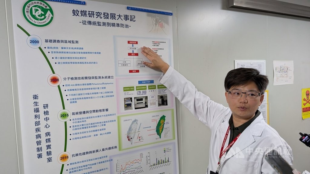 5人團隊養萬隻蚊　疾管署病媒實驗室助防治