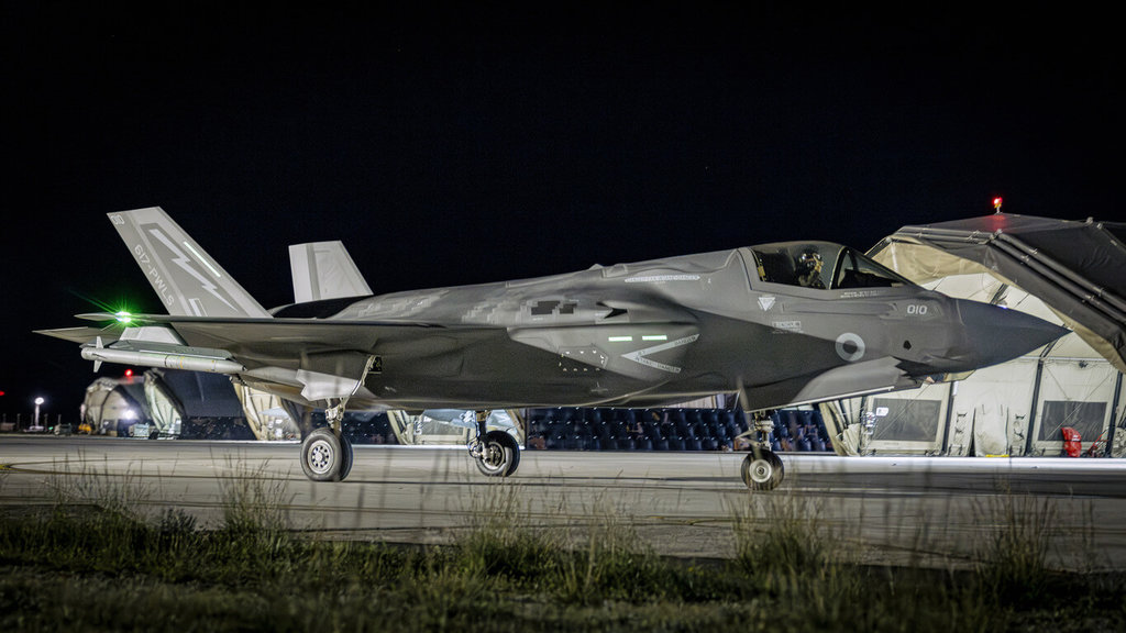 英國第5代戰機F-35中東地區執行任務