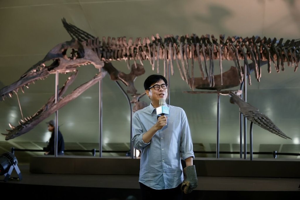 「恐龍酷樂園」衛武營開幕　陳其邁致詞